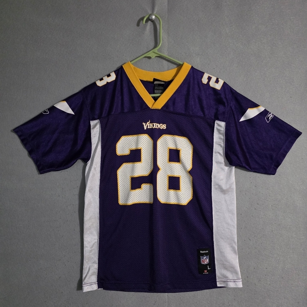 VTG Reebok Minnesota Vikings Adrian Peterson #28 Jersey Size Youth Large